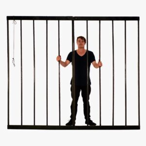Cage or Jail Bars - 2 Pieces-0