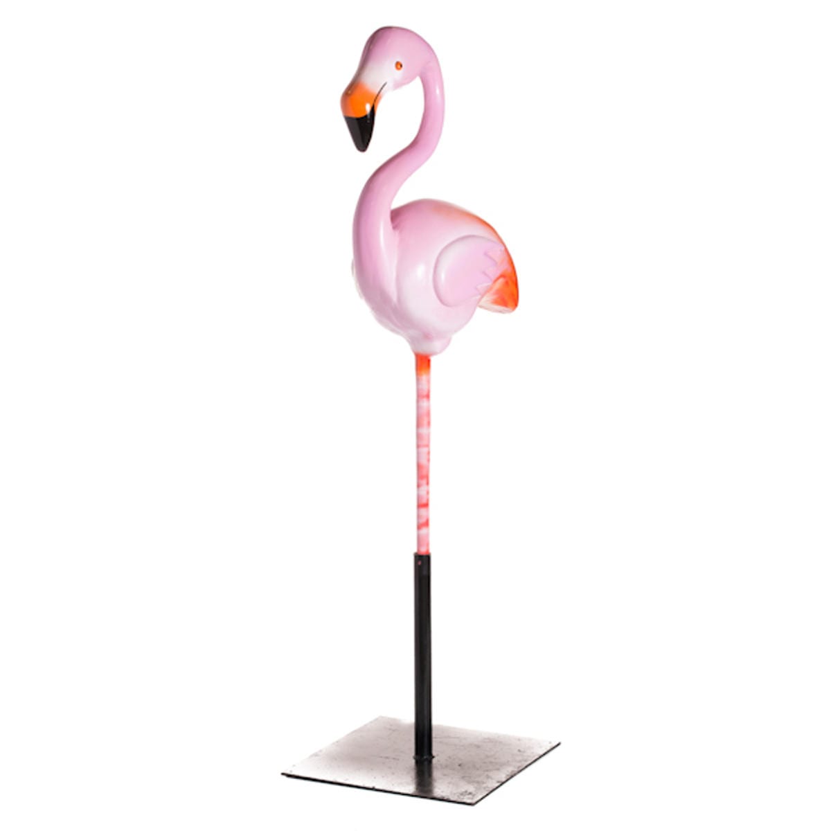 Flamingo on pole