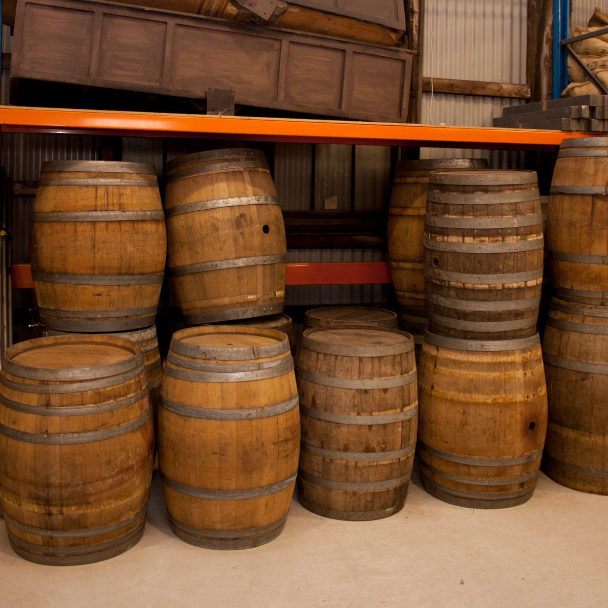 Large Wooden Barrel