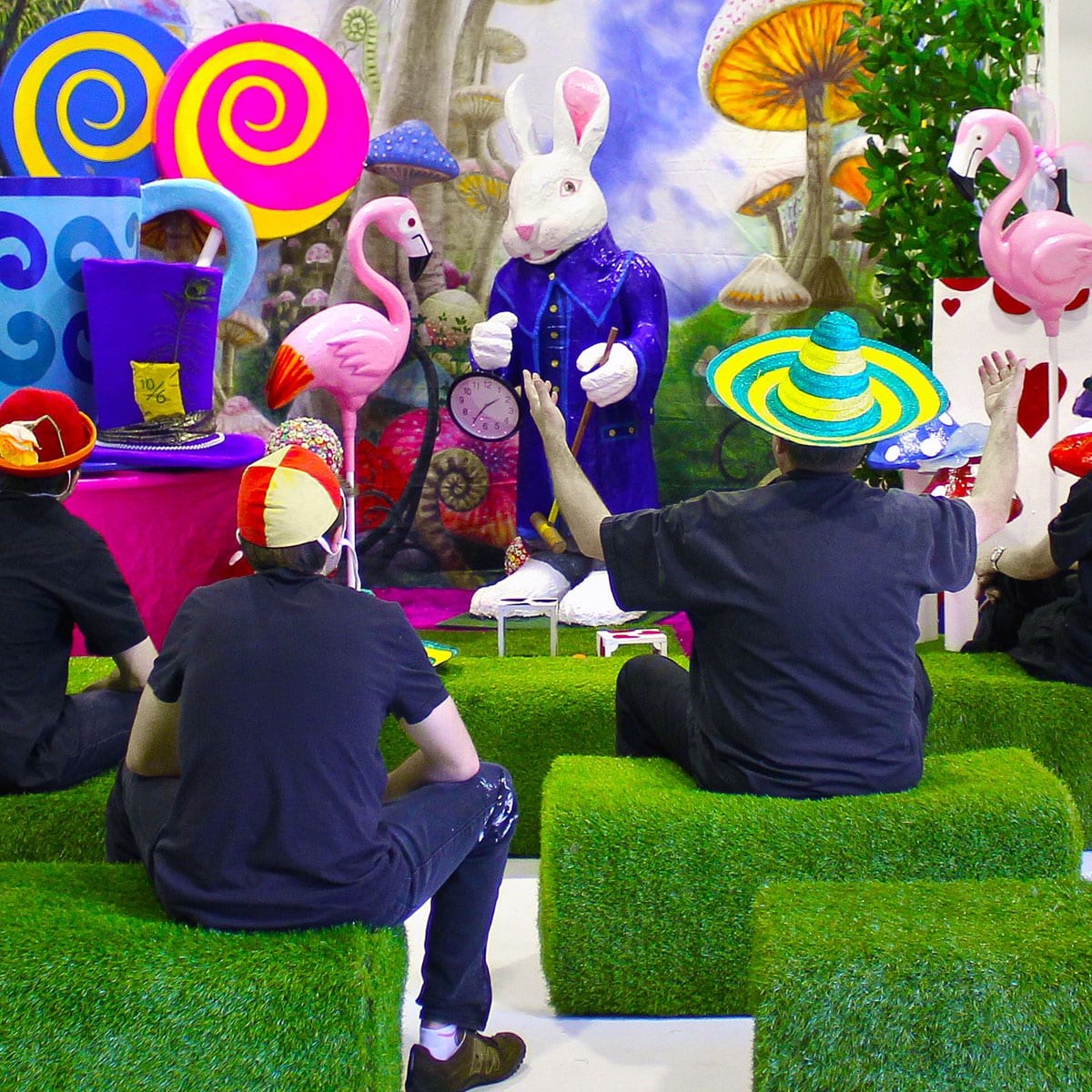 Astro Turf Ottoman