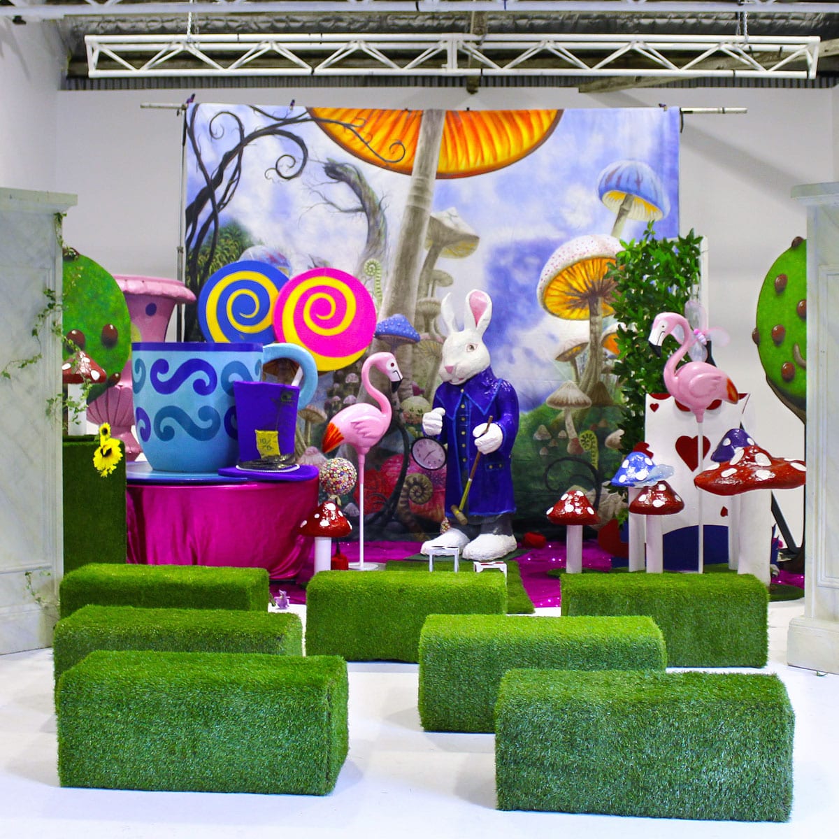 Astro Turf Ottoman