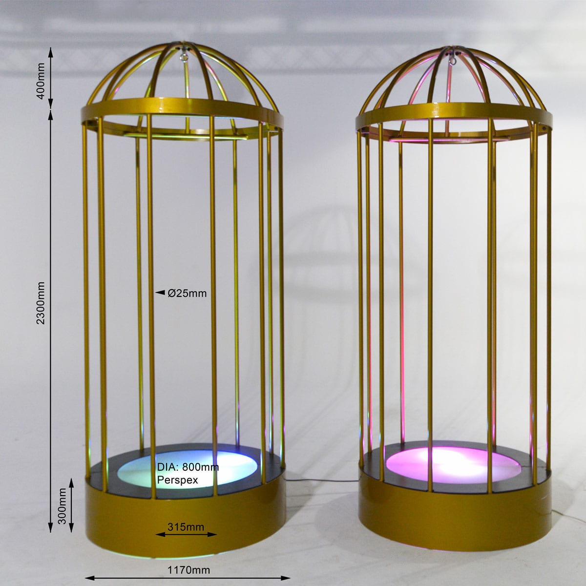 Steel Go Go Cage - Sydney Props Specialists - Prop Hire and Event Theming