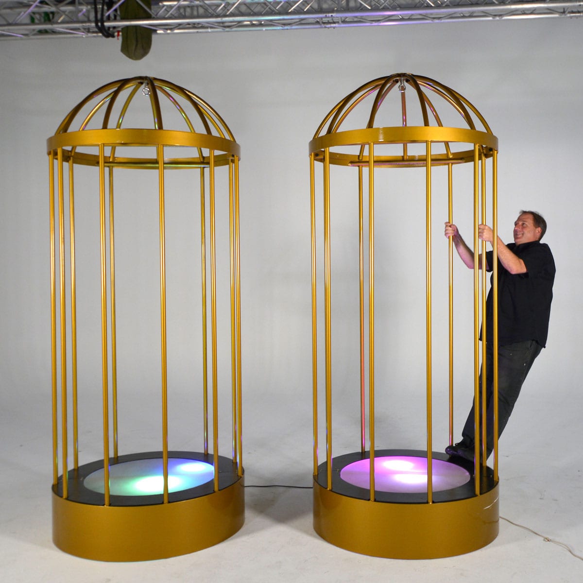 Steel Go Go Cage - Sydney Props Specialists - Prop Hire and Event Theming
