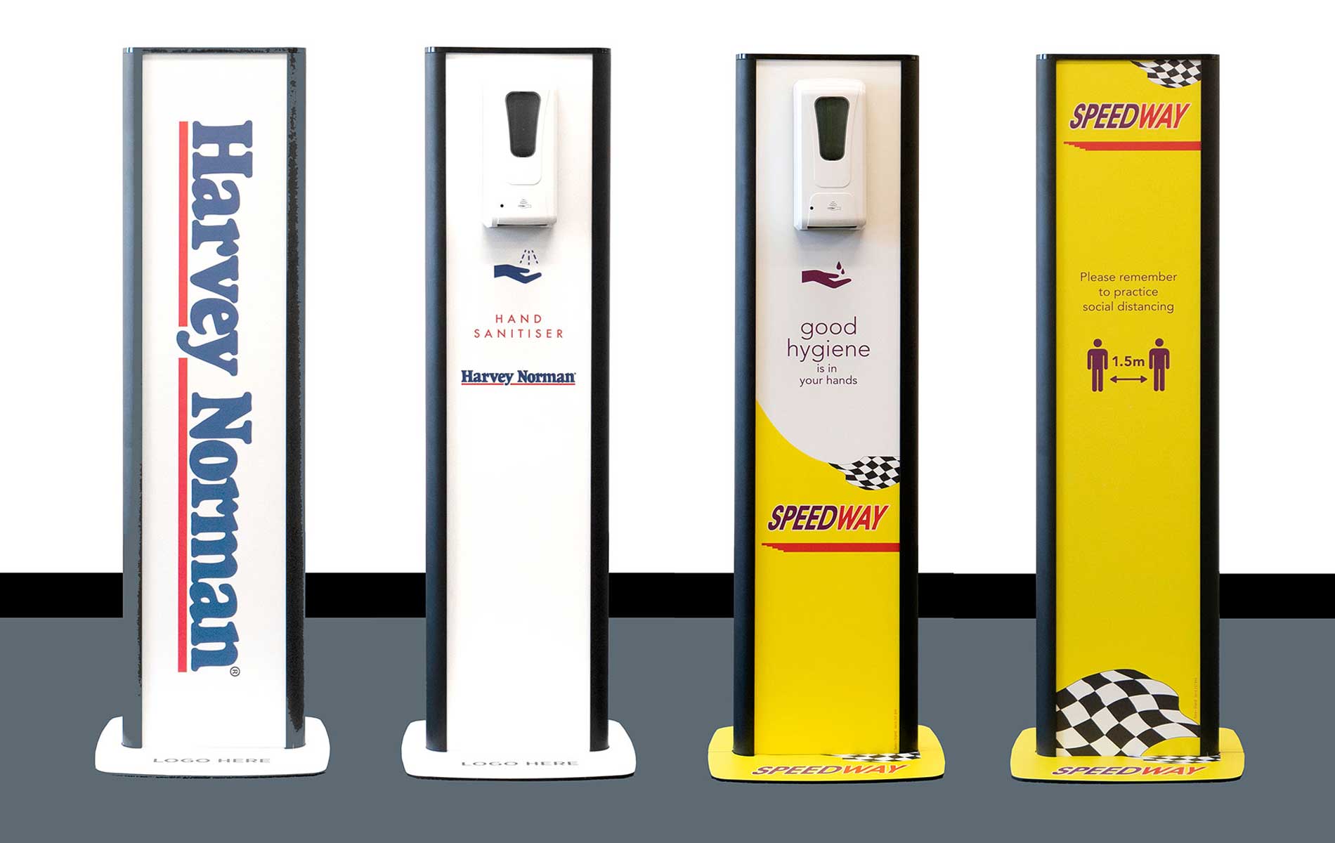 Branded Sanitiser Dispenser Stands