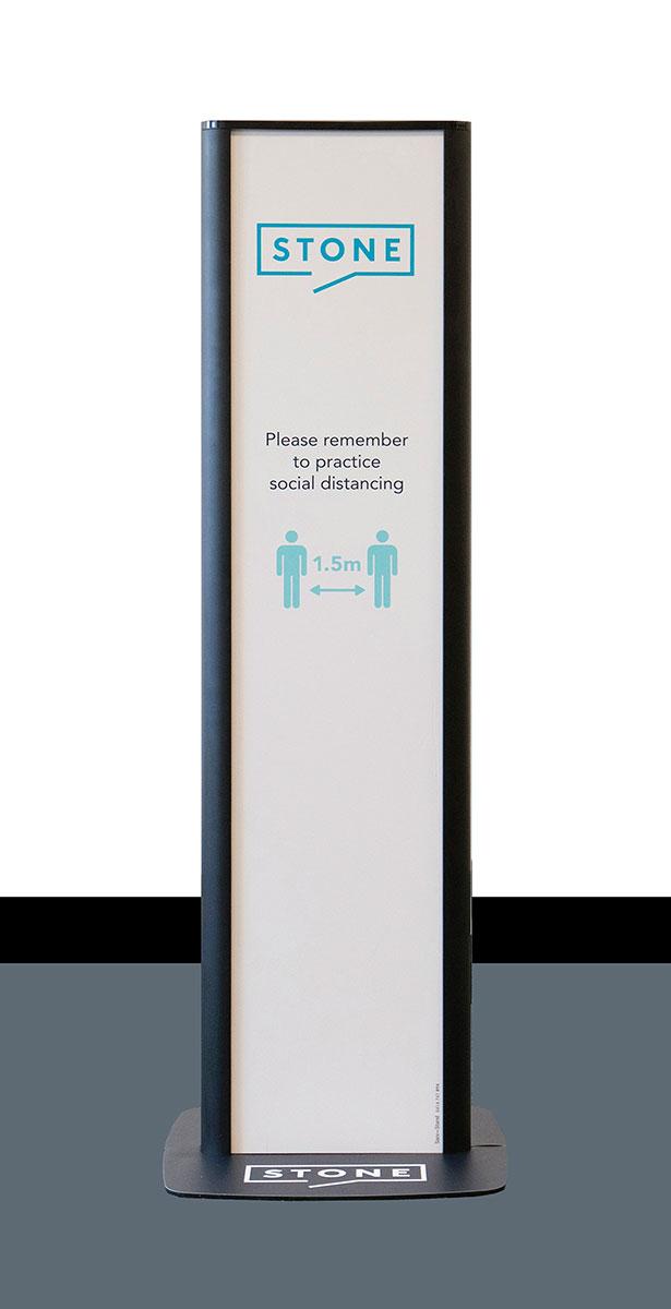 Branded Sanitiser Dispenser Stands Branded Sanitiser Dispenser Stands