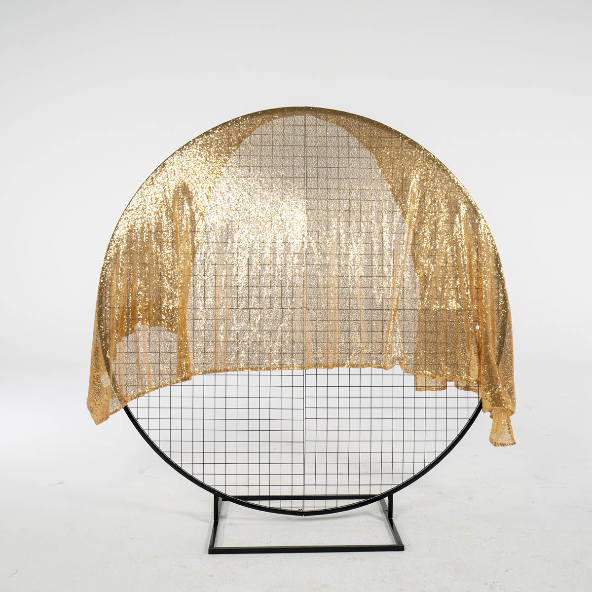 Medium Black Round Mesh Wall