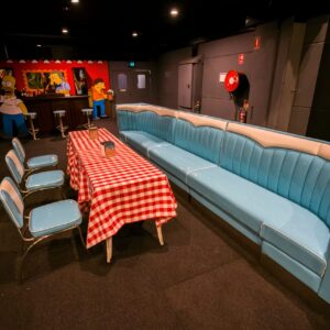 Large Diner Booth Section w/ Curve - Blue