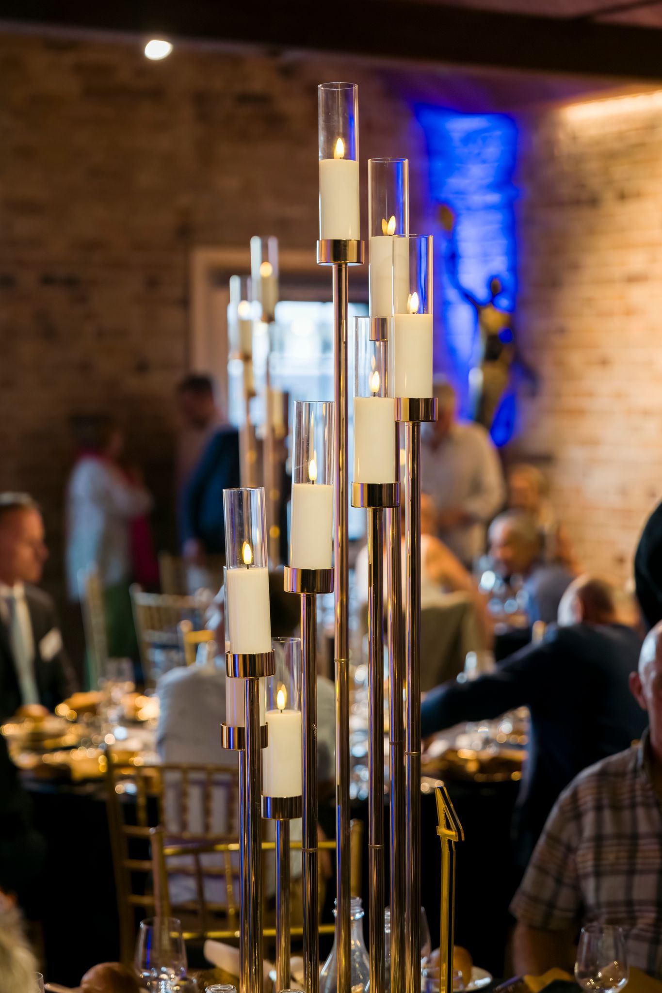 Gold Multi Arm Candelabra - Image 2