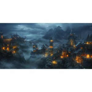 Medieval Village Backdrop BD1104