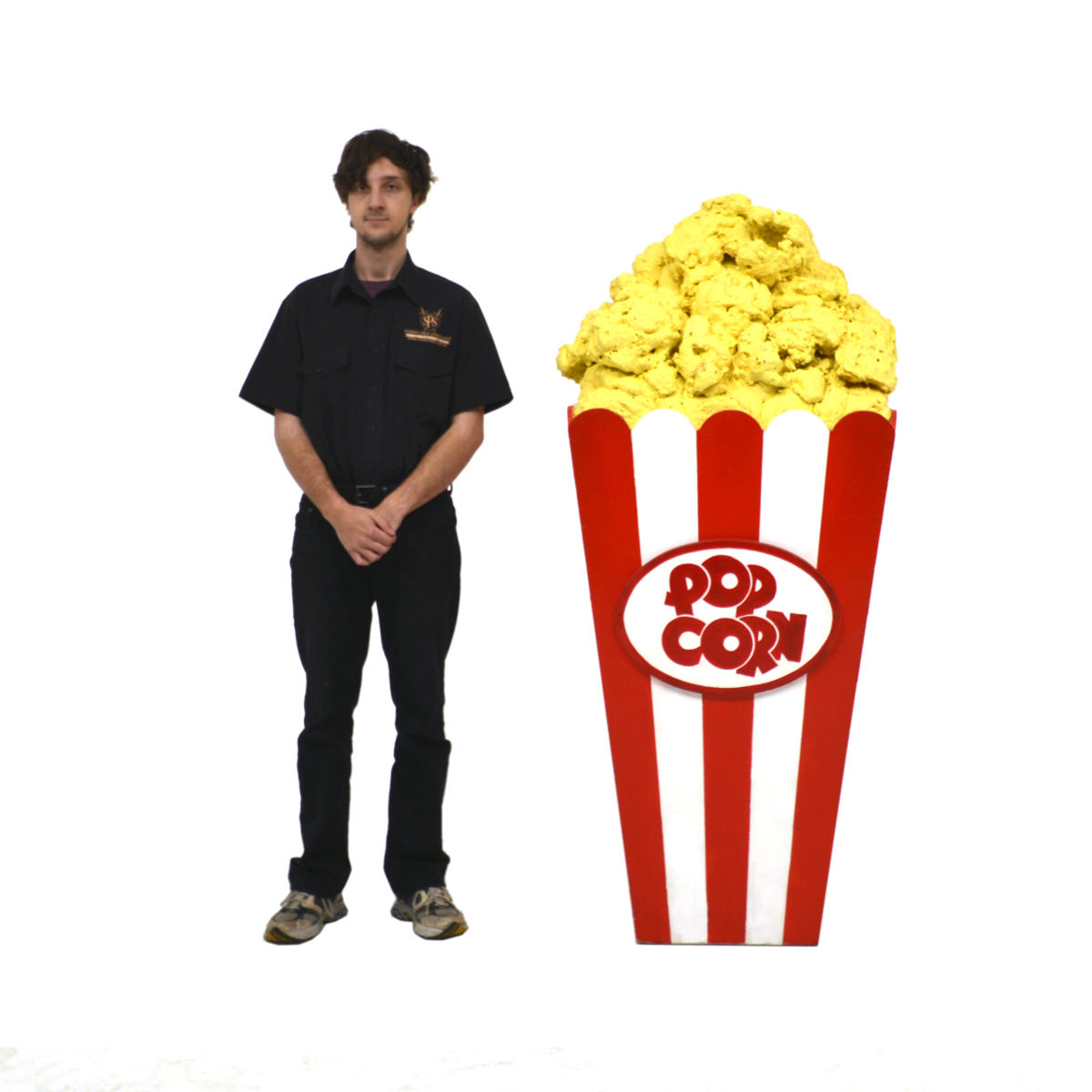 Giant Popcorn in Container - Sydney Prop Specialists - Prop Hire and Event Theming
